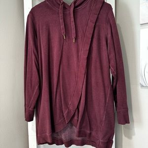 Old Navy Maternity Cross Front Nursing Pullover Hoodie